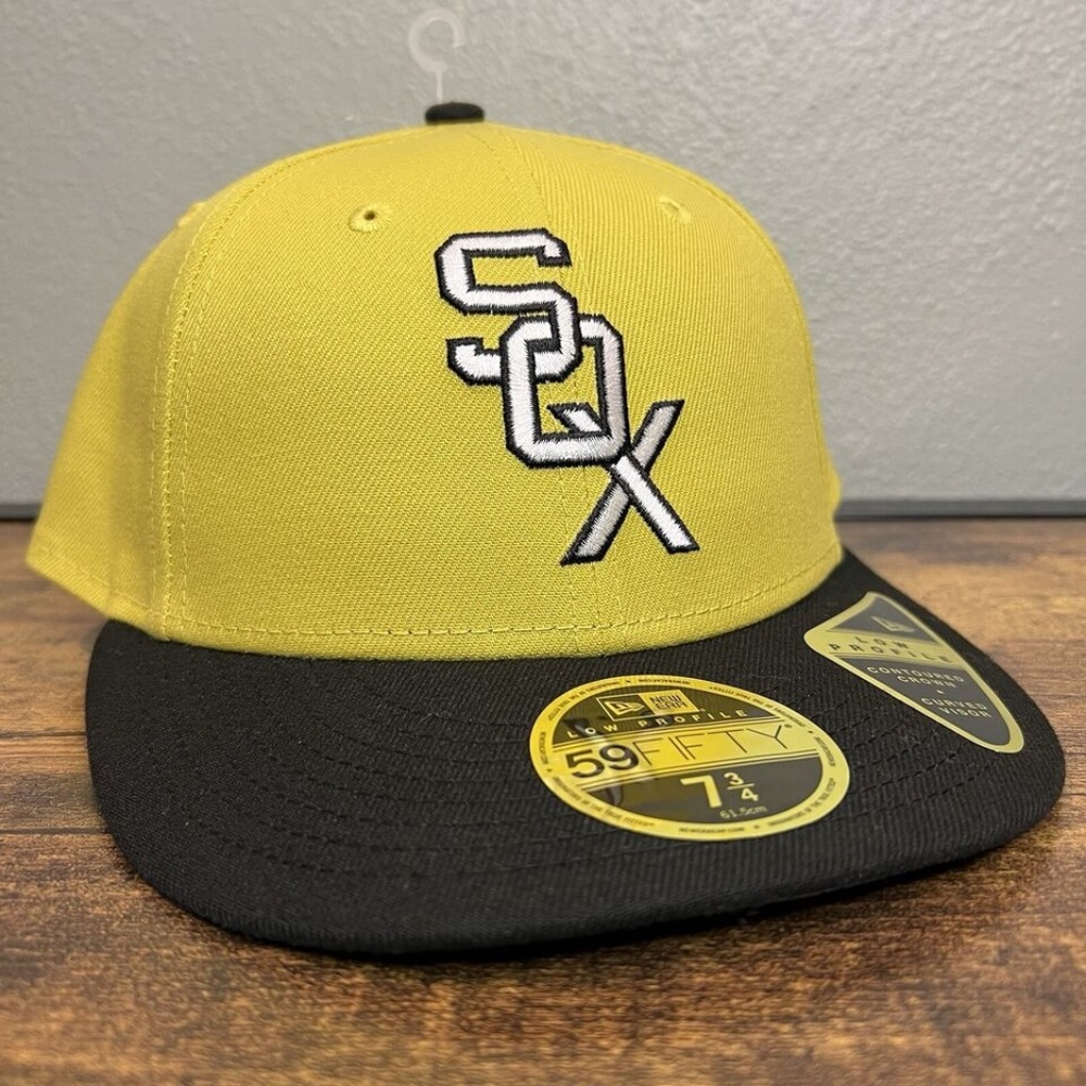 New Era Chicago White Sox Chartreuse Crown Low Profile 59FIFTY Fitted Hat 7 3/4